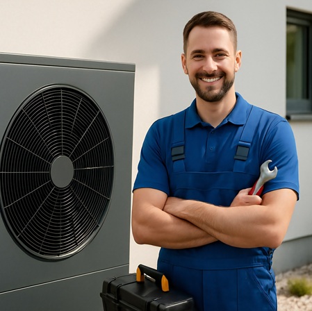 Handwerker Wärmepumpe