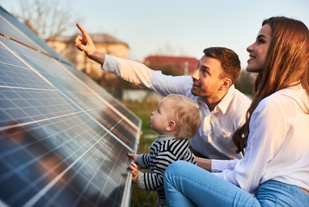 Familie Photovoltaikkollektor