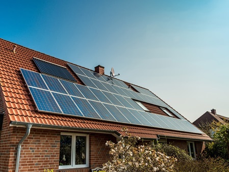 Haus Solarkollektoren